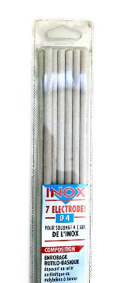 7 Electrodes Inox dia 4mm